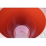 Gebruikte stalen wijdhalsvat 210 liter.